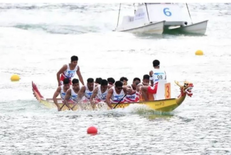 Membanggakan! Pedayung Asal Riau dan Tim Dragon Boat Putra Indonesia, Raih Medali Emas di Asian Games