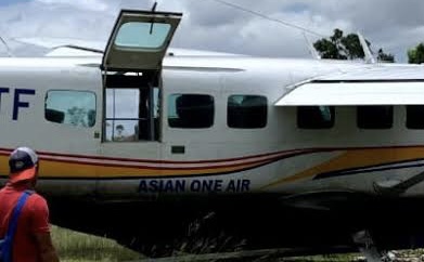 Alami Rem Blong, Pesawat Asian One Kecelakaan di Bandara Kenyam Nduga