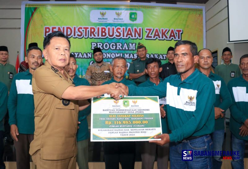 Baznas Salurkan Zakat Pemberdayaan Masyarakat Desa di Meranti Senilai Rp 1 Miliar