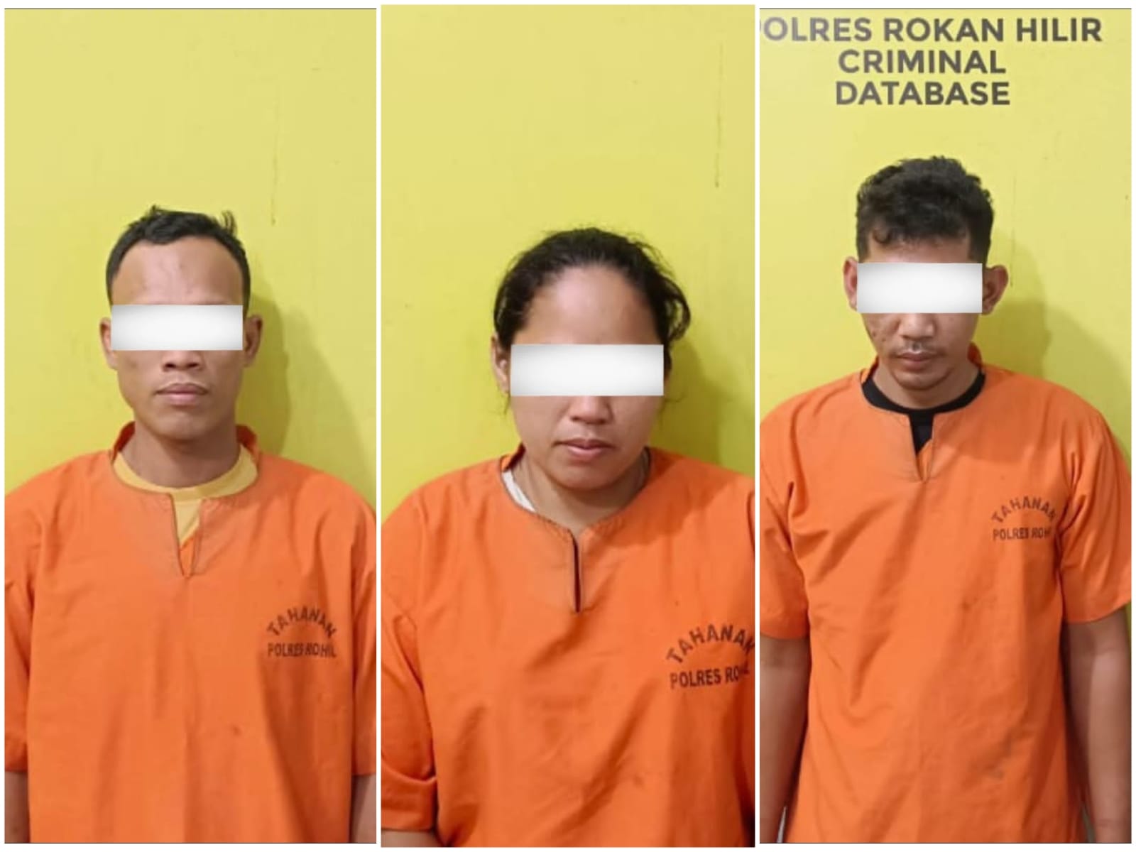 3 Tersangka Penyalahgunaan Narkotika di Rohil Ditangkap, Dikendalikan Warga Binaan Lapas Siborong-borong Sumut