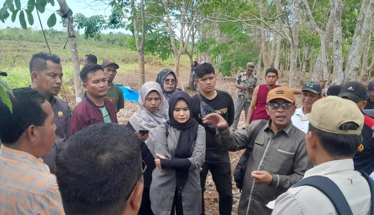 Tinjau Lahan Masyarakat Bersengketa dengan PT Sumatera Riang Lestari, DPRD Kepulauan Meranti: Jelas Ada Pelanggaran di Sini!