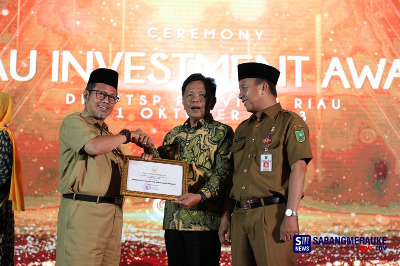 Kabupaten Kepulauan Meranti Raih Peringkat Tiga LKPM Pada Riau Investment Award Tahun 2023