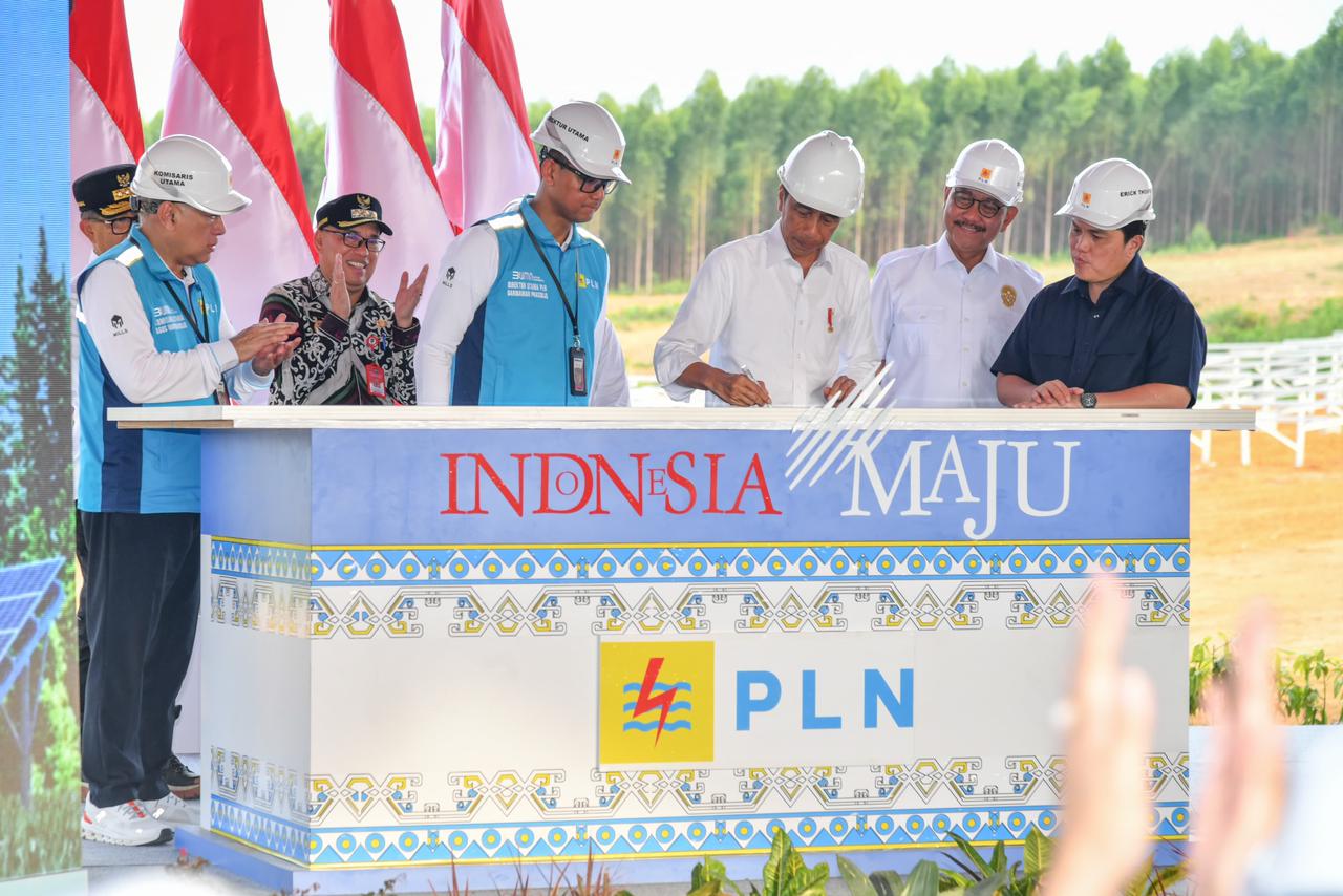 Presiden Jokowi Groundbreaking Pembangunan PLTS PLN 50 MW di IKN Nusantara, Hadirkan 100% Energi Bersih