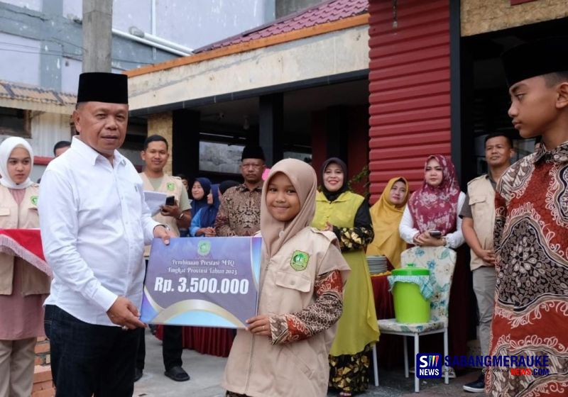 Meski Turun Ranking di MTQ Riau 2023, Pemkab Kepulauan Meranti Beri Hadiah Umrah 3 Qari-Qariah