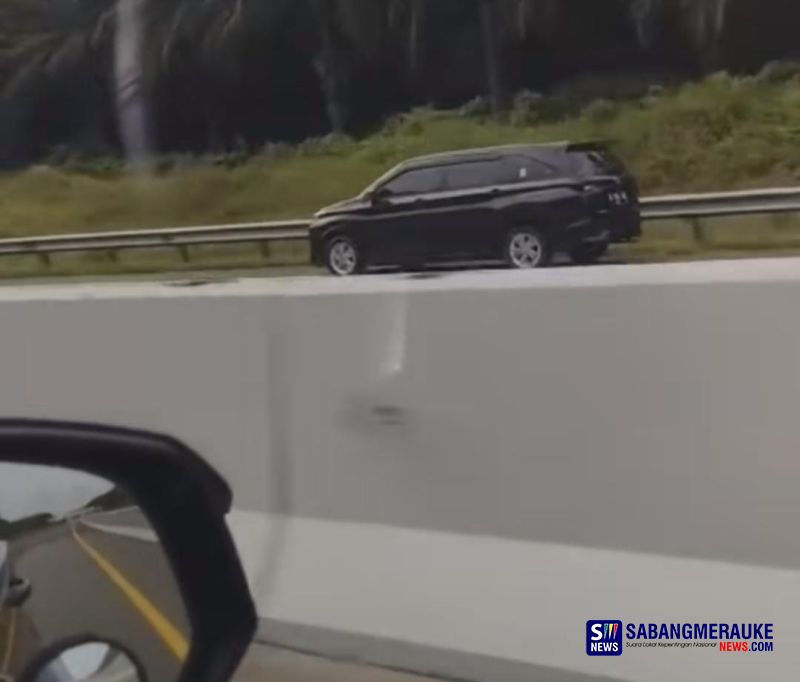 Waduh! Avanza Hitam Lawan Arus di Tol Permai, Petugas Lakukan Pencarian