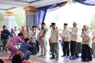 Tiba di Inhu, Kafilah MTQ Kepulauan Meranti Disambut Persembahan Silat 