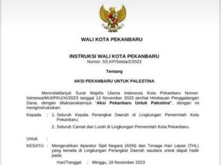 Muflihun Instruksikan Kepala Dinas Hingga Lurah Kerahkan ASN dan THL Hadiri Aksi Bela Palestina, Ada Absensinya!