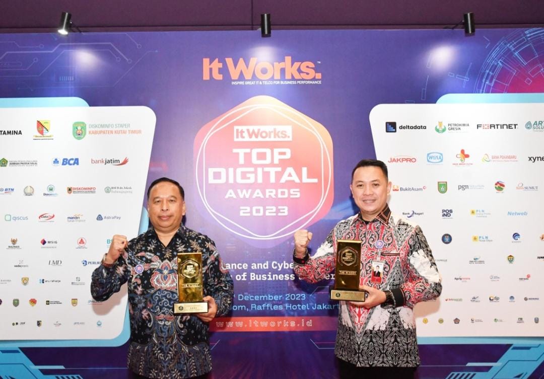 Sukses Jalankan Transformasi Digital, BRK Syariah Raih Dua Penghargaan di Ajang TOP Digital Awards 2023