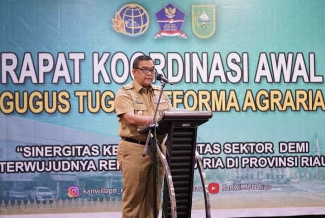 Edy Nasution Minta Kepala OPD Pemprov Riau Ikut Dukung Reforma Agraria, 3 Penataan Akses Ini Jadi Prioritas