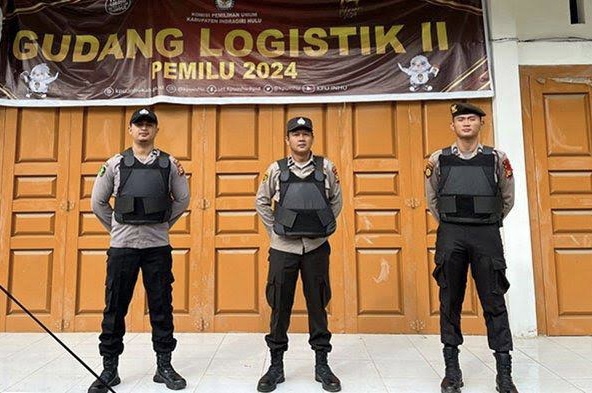 15 Gudang Logistik Pemilu di Riau Dijaga Ketat 24 Jam, CCTV Terpantau di Setiap Sudut