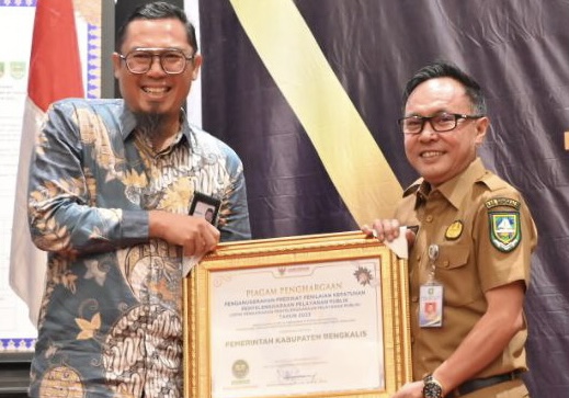 Raih Nilai 95,91, Ombudsman RI Nobatkan Bengkalis Peringkat Pertama Kepatuhan Pelayanan Publik se-Riau