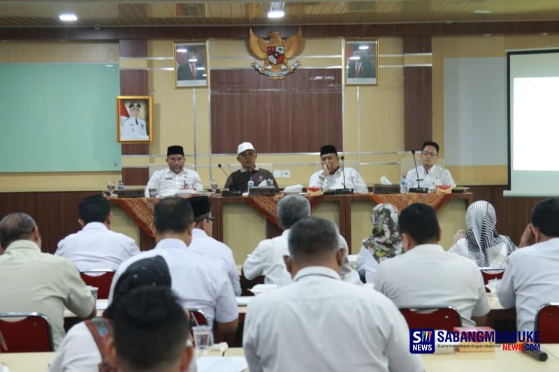 Pj Bupati Inhil Herman Pimpin Rapat Persiapan Evaluasi Kinerja tahun 2023