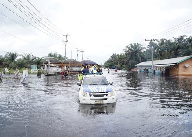 7 Kecamatan di Pelalawan Terdampak Banjir, Pemprov Riau Salurkan Bantuan