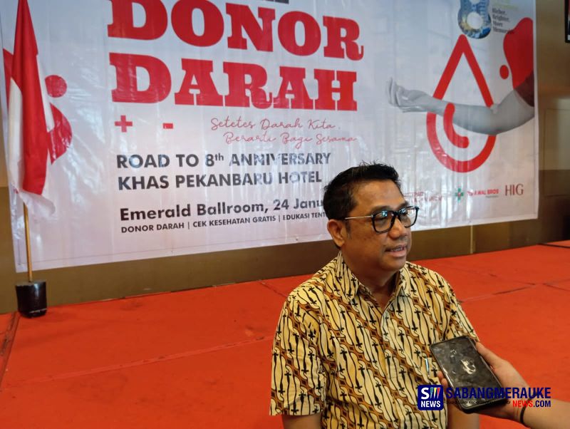 Sambut HUT ke-8, KHAS Pekanbaru Hotel Menggelar Aksi Donor Darah dan Cek Kesehatan Gratis