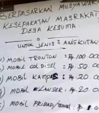 Viral! Warga Kenakan Tarif Kendaraan yang Melintasi Banjir di Jalintim, Bupati Pelalawan Zukri: Warga Khawatir Jalan Desa Mereka Rusak!