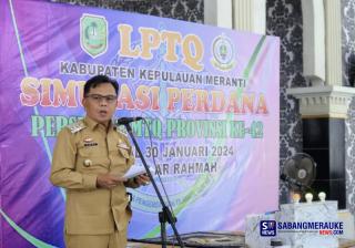 Buka Simulasi Perdana Persiapan MTQ Provinsi Riau ke-42, Ini Pesan Plt Bupati Asmar ke Para Kafilah