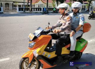 Cooling System Pemilu Damai, Ditlantas Polda Riau Melalui Samsat Tanjak Ajak Para Wajib Pajak Tertib Lalu Lintas