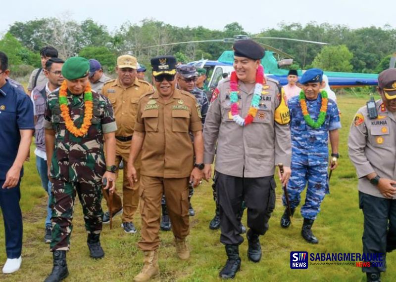 Berbatasan Langsung dengan Malaysia, Kapolda Riau dan Dua Jenderal TNI Cek Kesiapan Pemilu di Pulau Rangsang