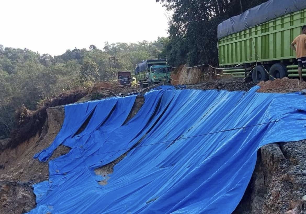 Longsor di Kuansing, BPJN Riau Lakukan Penangangan Darurat