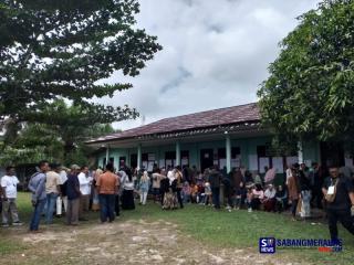 Pelaksanaan Pemilu di Desa Sei Lembu Makmur Berjalan Lancar, Masyarakat Antri Panjang di TPS