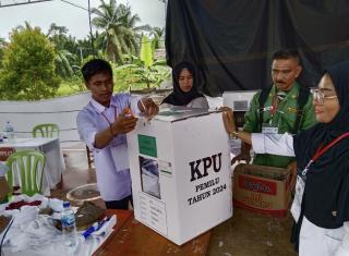 26 Personel Pengamanan Diterjunkan, Pemungutan Suara Ulang 7 TPS di Dumai Berjalan Kondusif