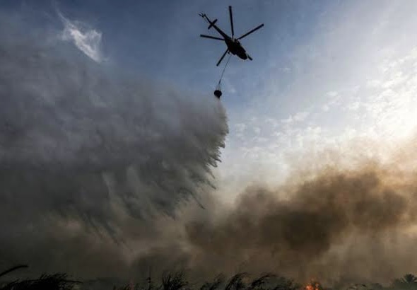 Pemprov Riau Minta Bantuan 6 Helikopter untuk Pencegahan Karhutla ke KLHK dan BNPB