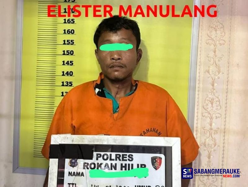 Tak Sampai 24 Jam, Pelaku Sadis Bunuh Nenek di Rokan Hilir Ditangkap