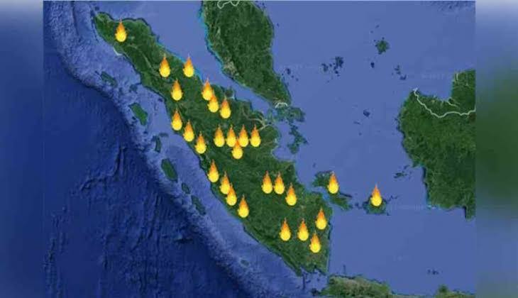 137 Hotspot Terpantau di Sumatera, 120 Ada di Riau