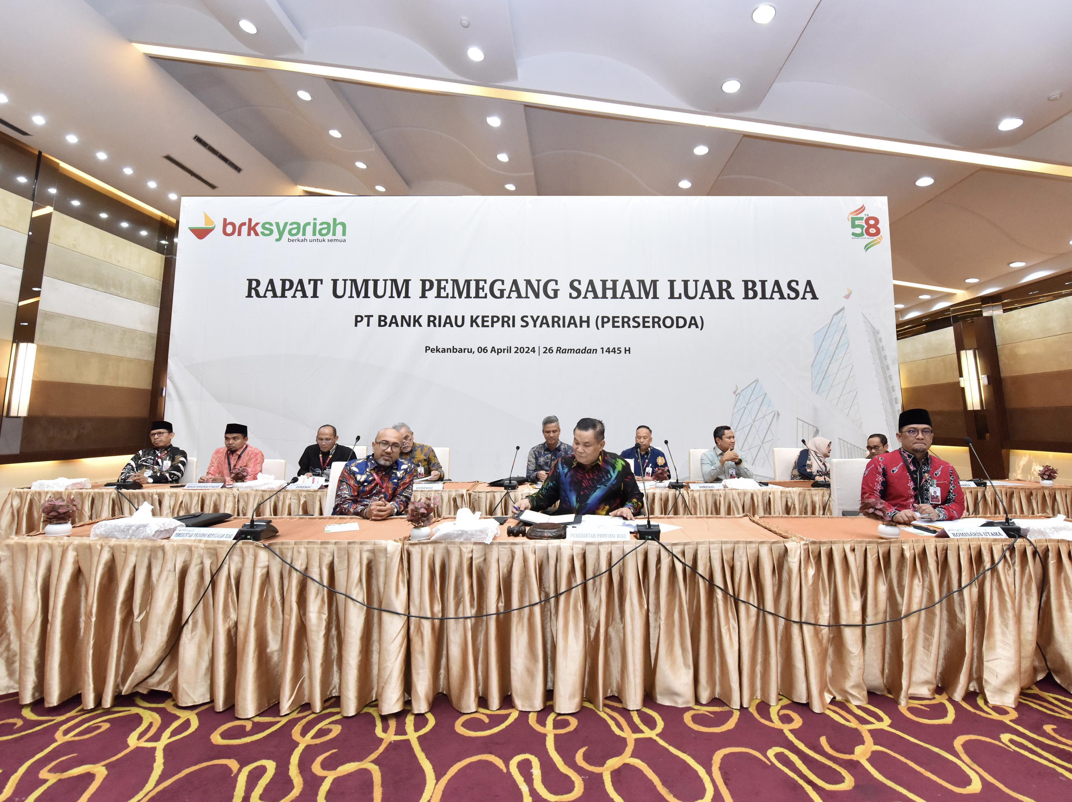 RUPSLB BRK Syariah Berjalan Lancar, Pemegang Saham Setuju Perpanjang Masa Jabatan DPS