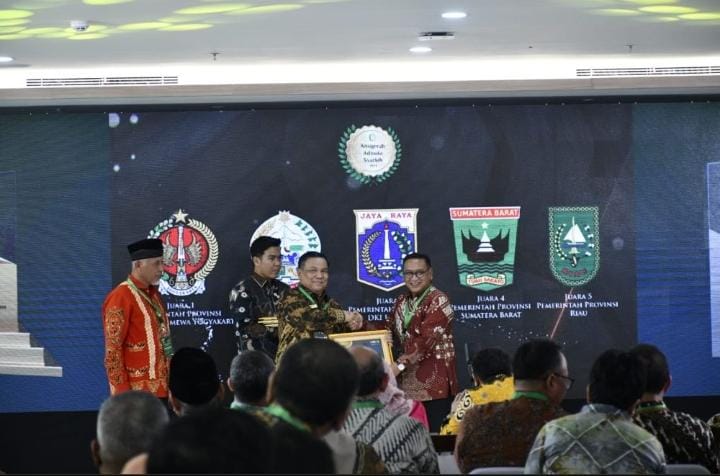 Pemprov Riau Kembali Raih Anugerah Adinata Syariah 2024
