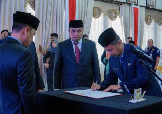 Resmi Dilantik Jadi Pj Sekda Kabupaten Kampar, Ahmad Yuzar Dapat Pesan Begini dari Pj Bupati