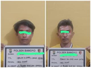 Aksi Pencurian Mesin AC Terekam CCTV, Dua Pemuda di Rohil Ditangkap Polisi