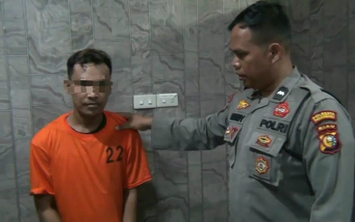 Polsek Senapelan Amankan Pelaku Pencurian yang Sempat Diamuk Massa di Pekanbaru