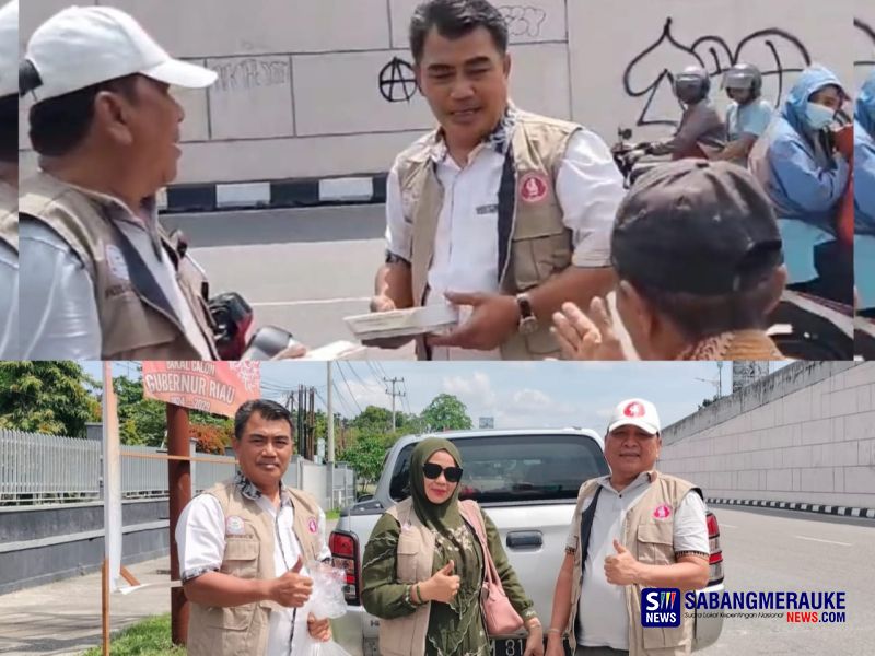 Jelang Syukuran dan Doa Bersama Terpilihnya Prabowo-Gibran di Pekanbaru, BRP Riau Gelar Aksi Jumat Berkah