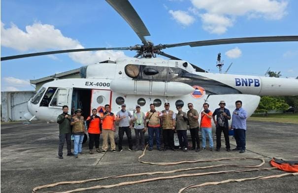 Pemprov Riau Kembali Terima Satu Unit Heli MI-8 dari BNPB