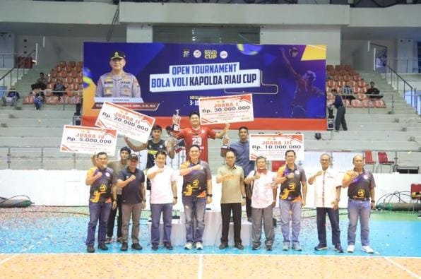 Final Kapolda Riau Cup 2024, Tim Voli Putra Polres Siak Jadi Pemenang