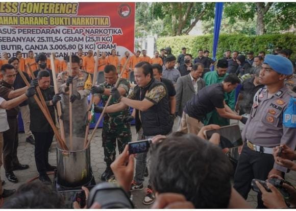 Polda Riau Musnahkan Narkoba 11 Kasus yang Ditangani, Ada Dari Jaringan Internasional