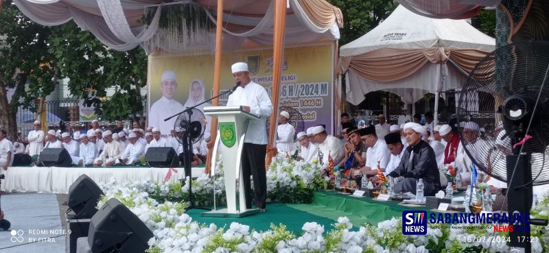 Acara Gema Muharram Sambut Tahun Baru Islam 1446 di Lapangan Gajah Mada Tembilahan Dihadiri Ribuan Warga