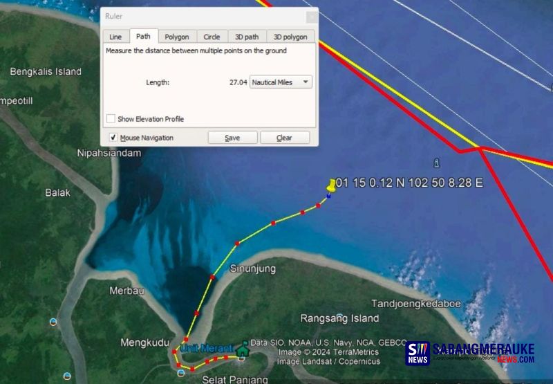 Breaking News: Kapal Pembawa 10 Awak Tenggelam Lagi di Perairan Kepulauan Meranti