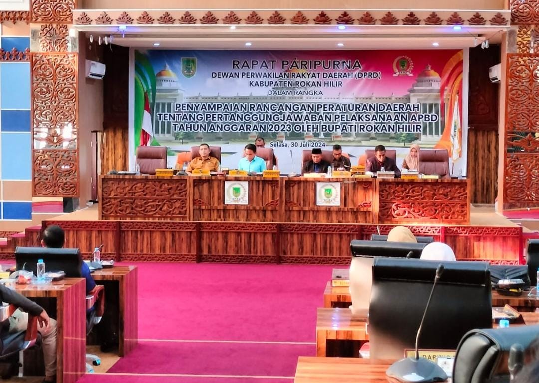 Bupati-Wakil Bupati Rokan Hilir Kompak Tak Hadir, Rapat Paripurna Ranperda Pertanggungjawaban APBD 2023 Batal Digelar