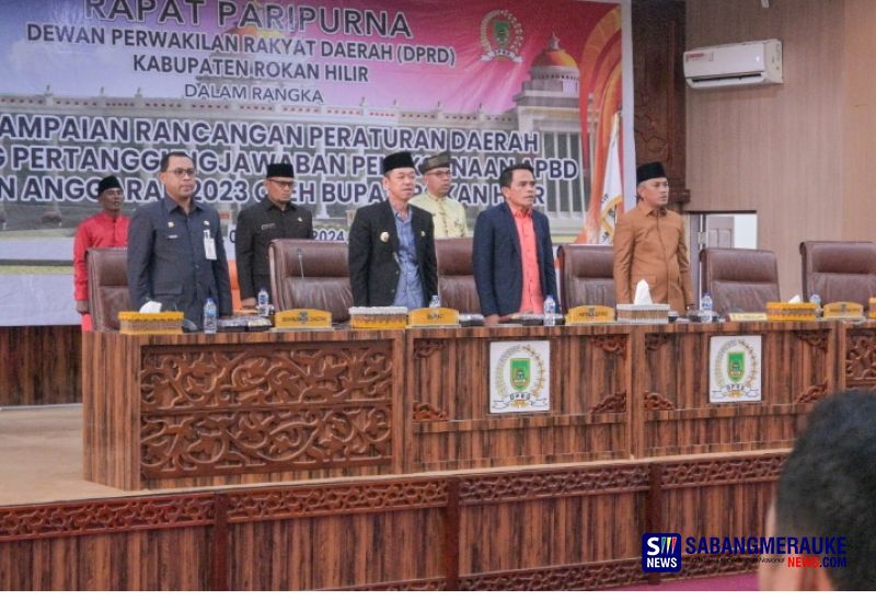 Sempat Tertunda, Akhirnya Bupati Rohil Sampaikan Pertanggungjawaban Pelaksanaan APBD 2023