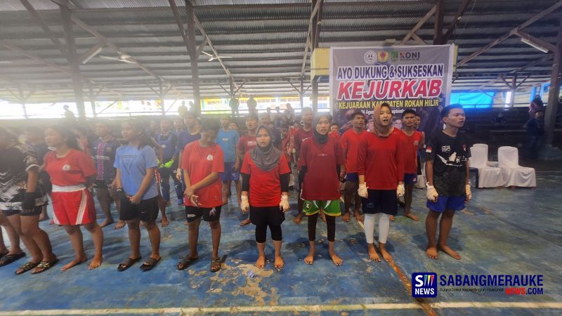 Perdana! Kejurkab KONI Rohil Gelar Pertandingan Cabor Muaythai dan Tinju