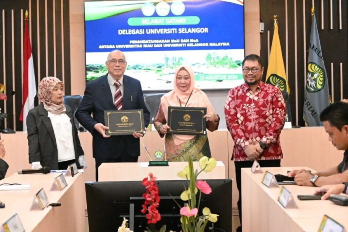 Universitas Riau Teken MoU dengan Kampus Unisel Malaysia, Ini Isi Kerjasamanya