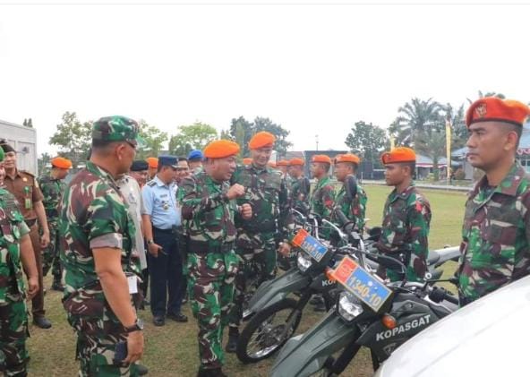 Kopasgat Lanud Roesmin Nurjadin Ikuti Latihan Penanggulangan Bencana Alam Tahun 2024