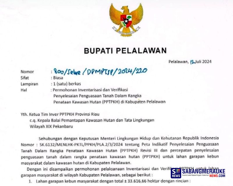 Yayasan Riau Madani Tuding Bupati Pelalawan Zukri Bertindak Sewenang-wenang, Dinilai Kangkangi 2 Putusan Hukum Inkrah Perkara Sawit di Kawasan Hutan