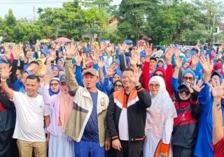 Ribuan Warga Bukit Raya Meriahkan Senam Sehat Bersama AMAn