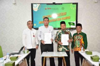 BRK Syariah Cabang Bangkinang Jalin Kerjasama dengan PD Muhammadiyah Kampar