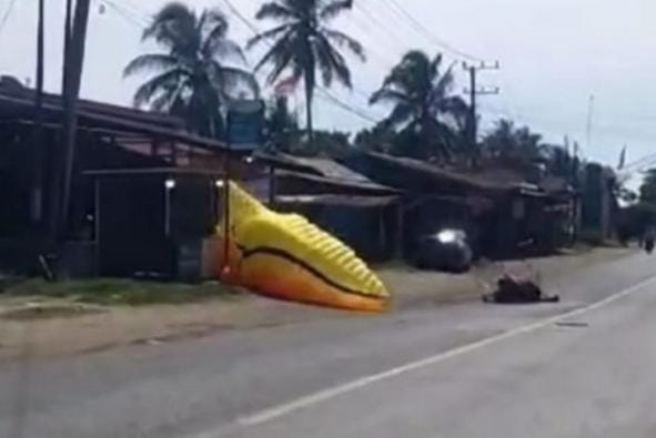 Mesin Meledak, Atlet Paramotor Asal Riau Gagal Mendarat pada PON di Aceh Utara