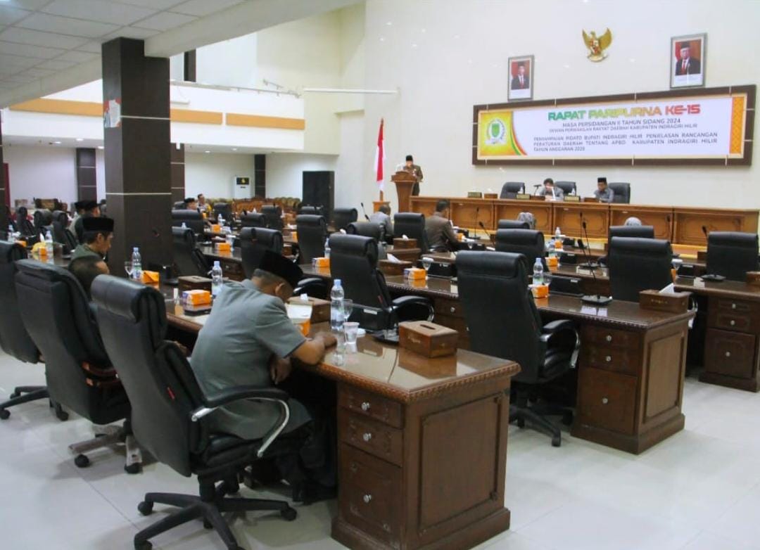 DPRD Indragiri Hilir Selenggarakan Rapat Paripurna ke-15 Masa Persidangan II Tahun 2024