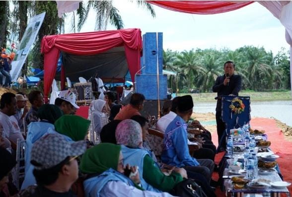 Tempat Wisata Baru Bendungan Pulau Tobek Katoman Indah di Kelurahan Air Tiris Diresmikan